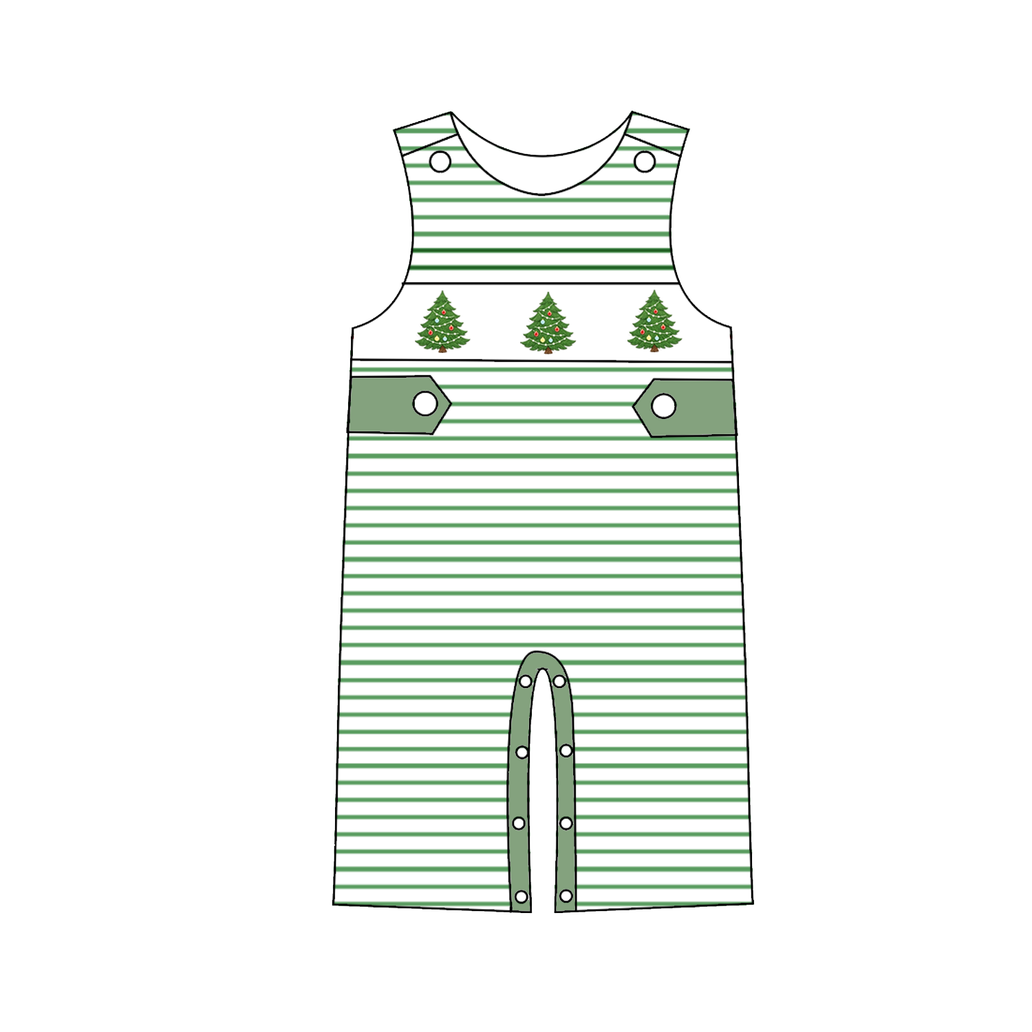 （Weekly Pre-Order）Siblings Christmas Tree Embroidery Dress,Scallop Set&Romper（Ends 9.6）