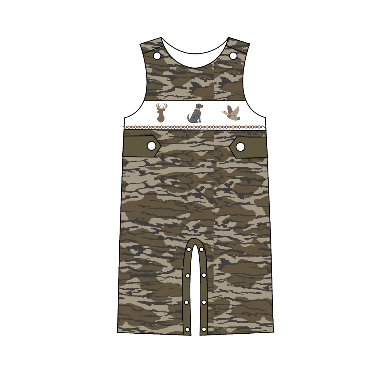 （Weekly Pre-Order）Siblings Camouflage Embroidery Smocked Dress,Set&Romper（Ends 10.18）