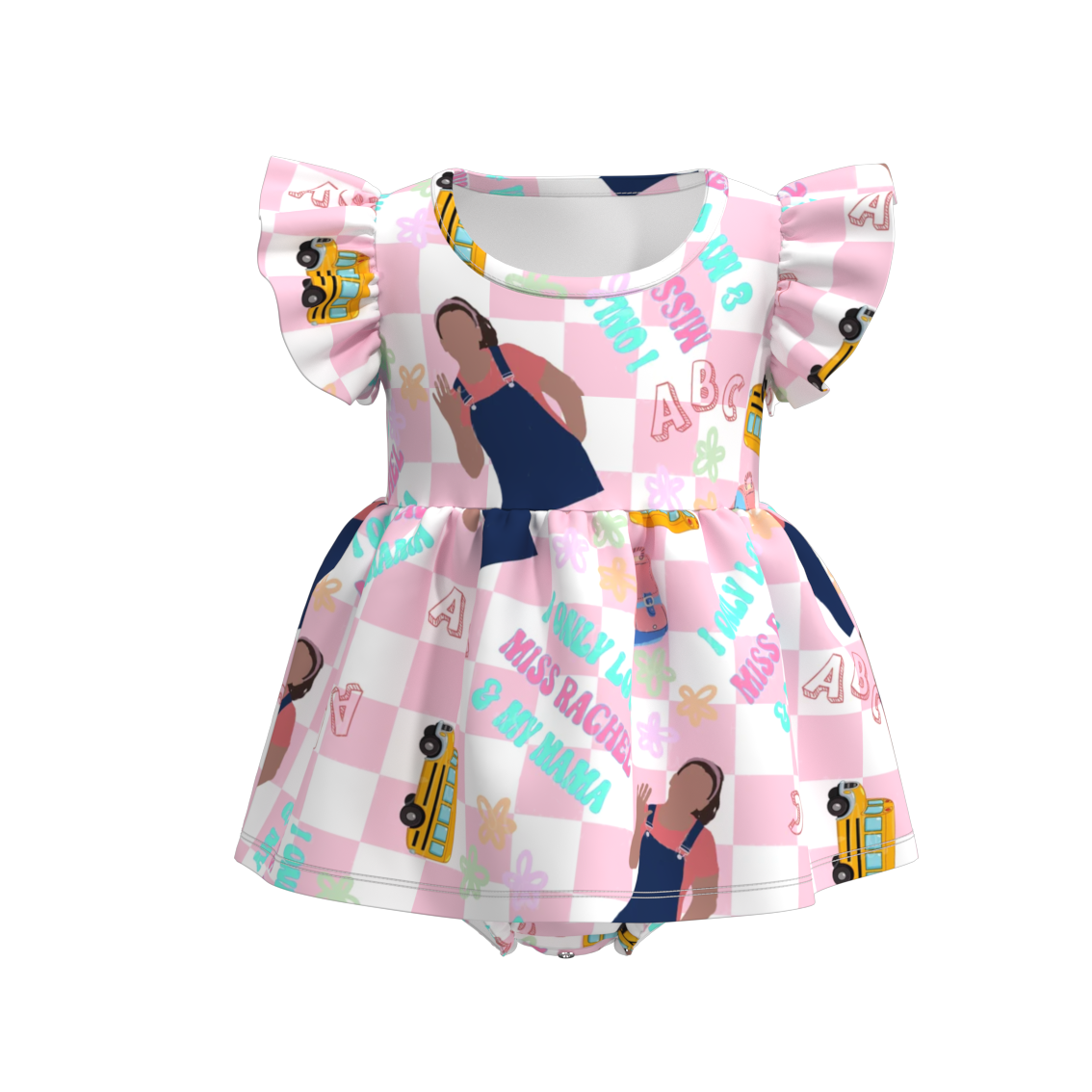 （Pre Order）Baby Girls Summer Character Romper