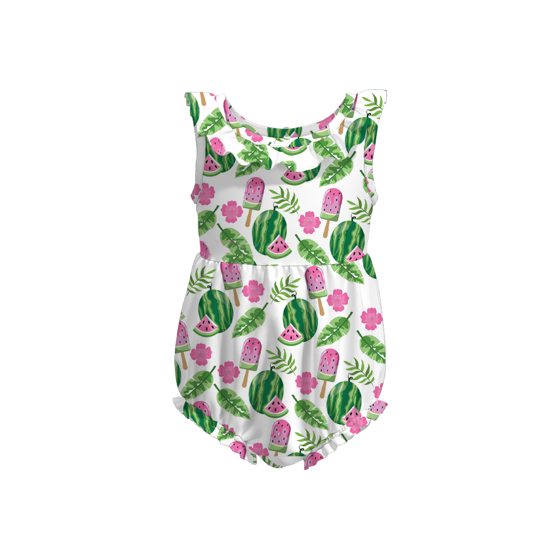 （Pre Order）Baby Girls Sweet Summer Print Romper
