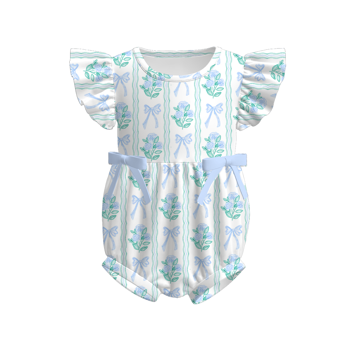 （Pre Order）Sisters Spring and Summer Floral Print Skorts Set＆Romper