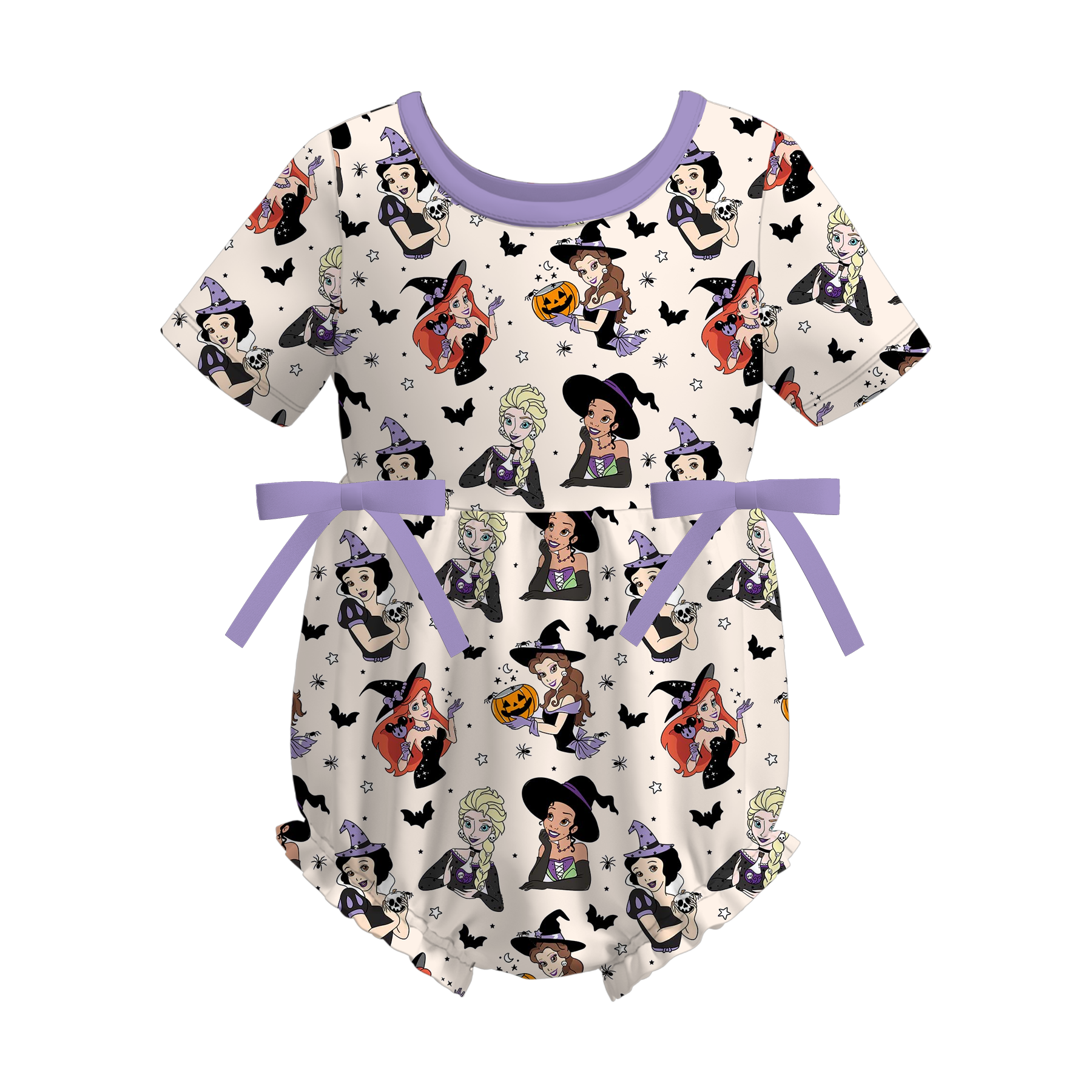 （Pre Order）Family Halloween Princess Print Dress,Set,Jumpsuit＆Romper