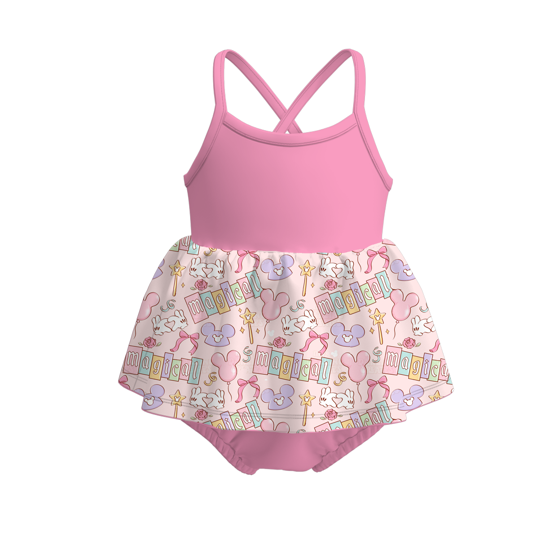 （Pre Order）Family Spring＆Summer Cartoon Print Dress,Set＆Romper