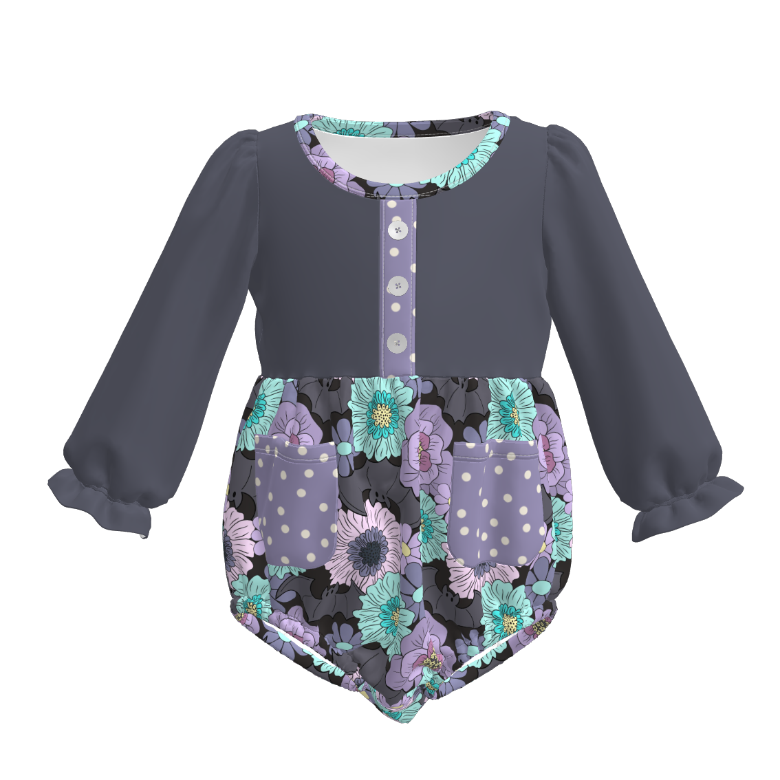 （Pre Order）Family Fall Floral Print Dress,Set＆Romper