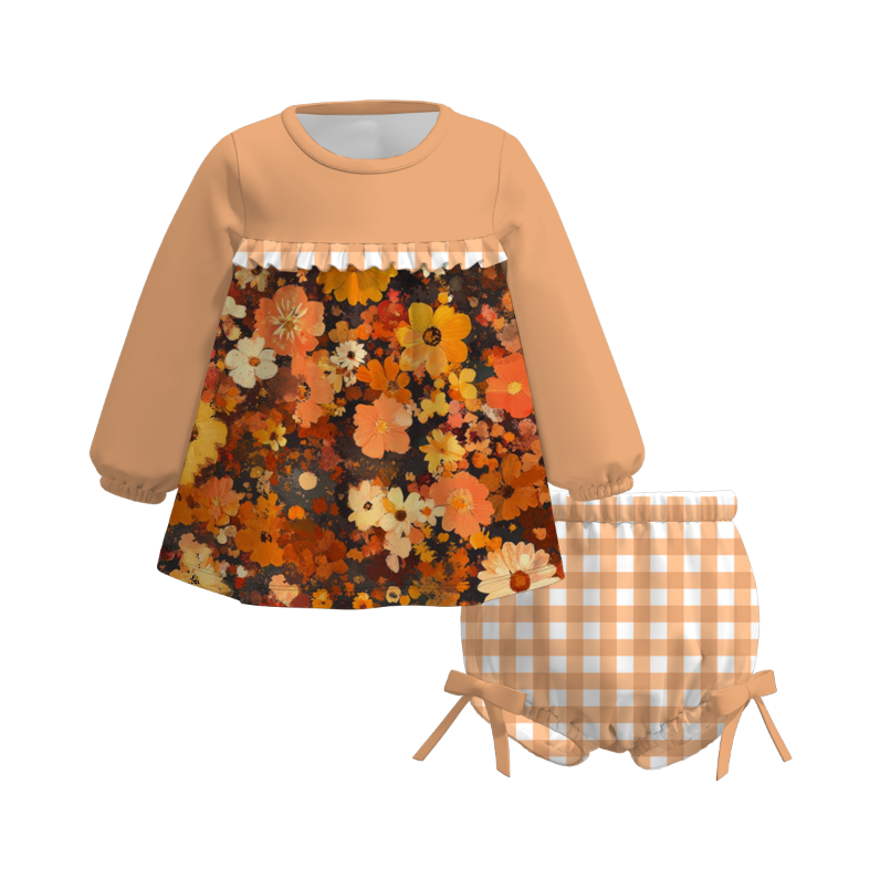 （Pre Order）Family Fall Floral Print Dress&Set