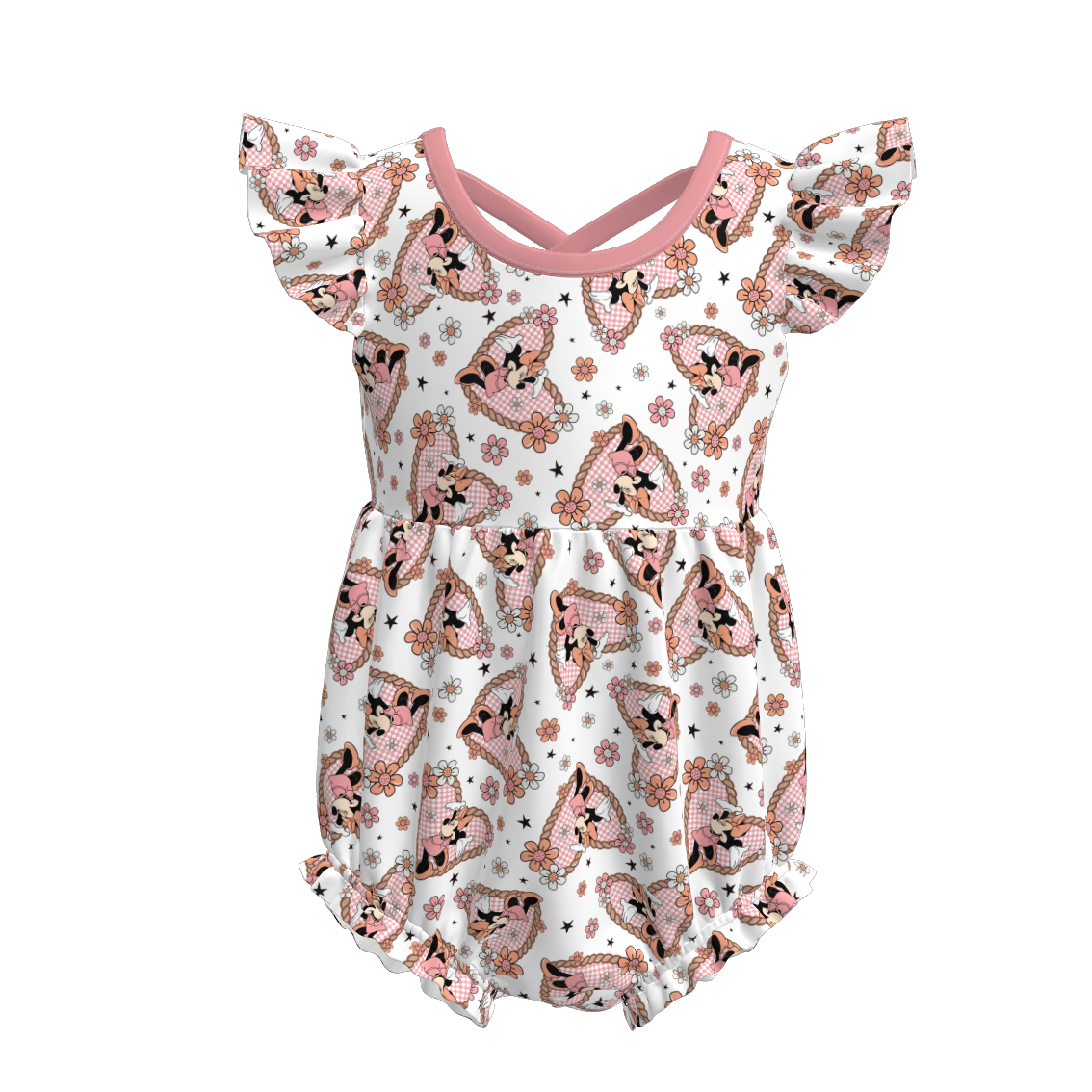 （Pre Order）Sisters Halloween Cartoon Print Dress＆Romper