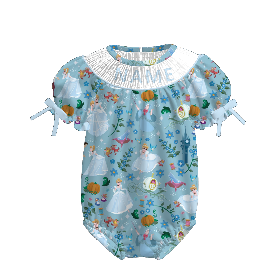 （Pre Order）Sisters Princess Embroidery Smocked Romper