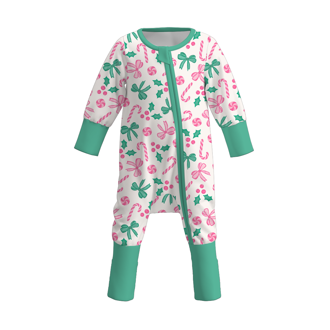 （Pre Order）Toddler Girls Christmas Print Romper