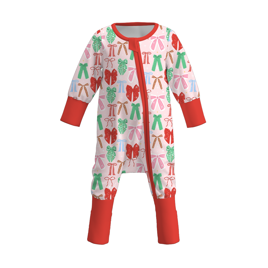 （Pre Order）Toddler Girls Christmas Print Romper