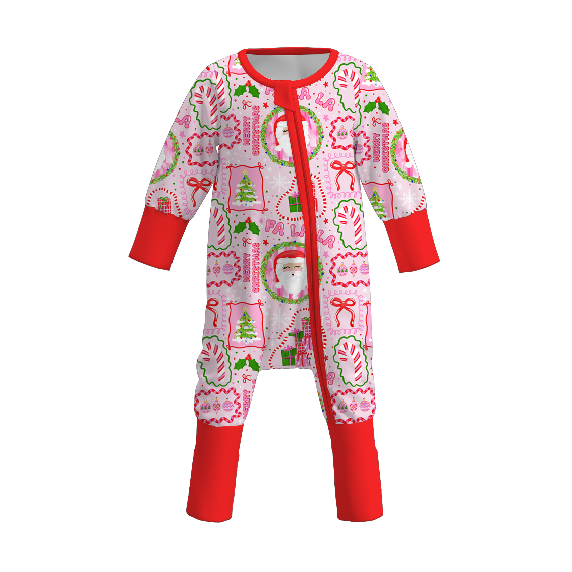（Pre Order）Sisters Christmas Print Top&Romper