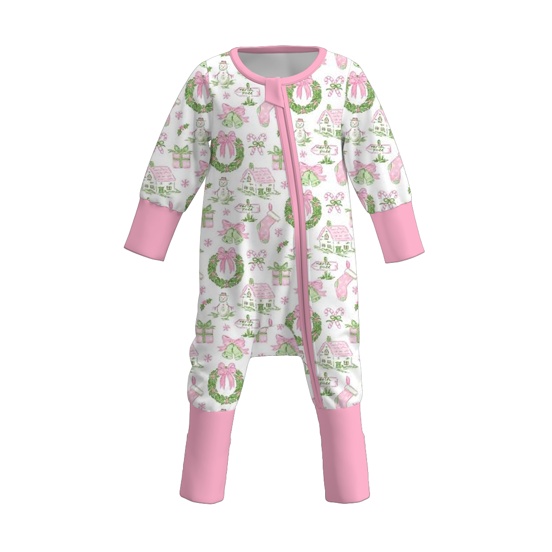 （Pre Order）Sisters Christmas Print Top&Romper