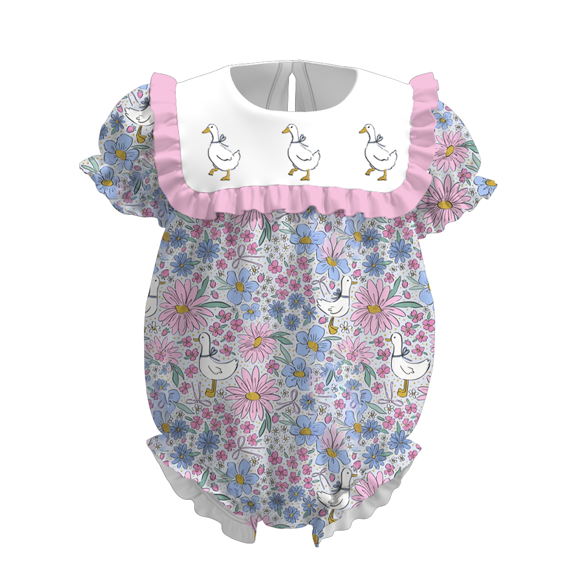 （Pre Order）Siblings Spring Goose Embroidery Dress&Romper