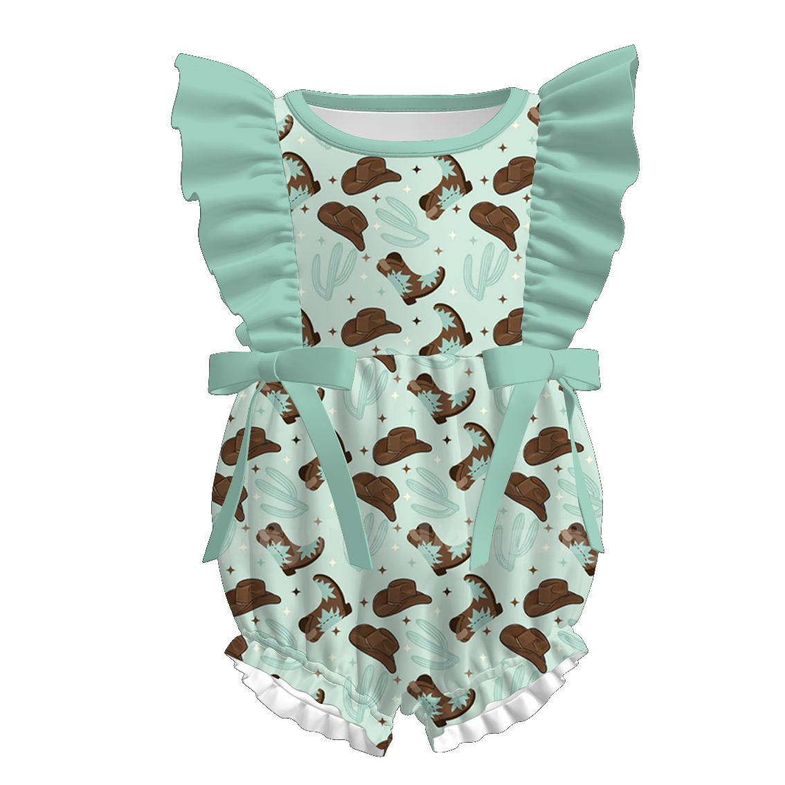（Pre Order）Sisters Spring Boots Print Dress,Set&Romper