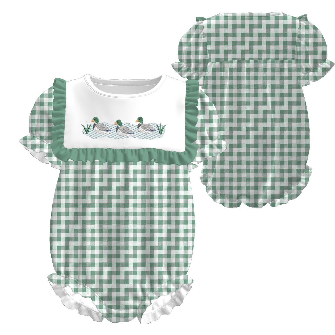 （Pre Order）Siblings Spring&Summer Duck Embroidery Dress,Set&Romper