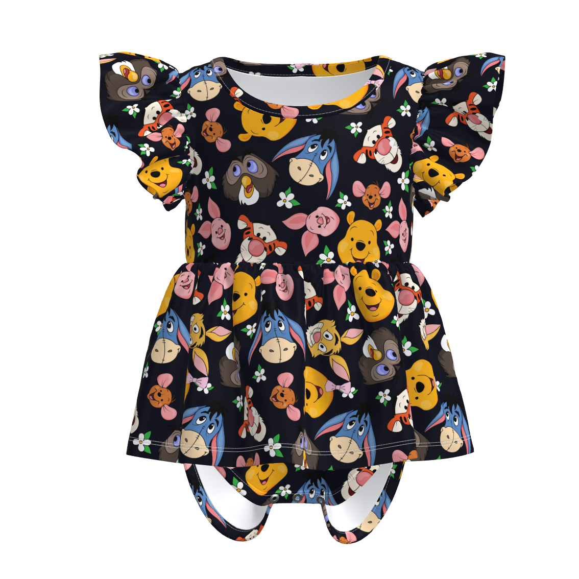（Pre Order）Toddler Girls Spring&Summer Cartoon Print Romper