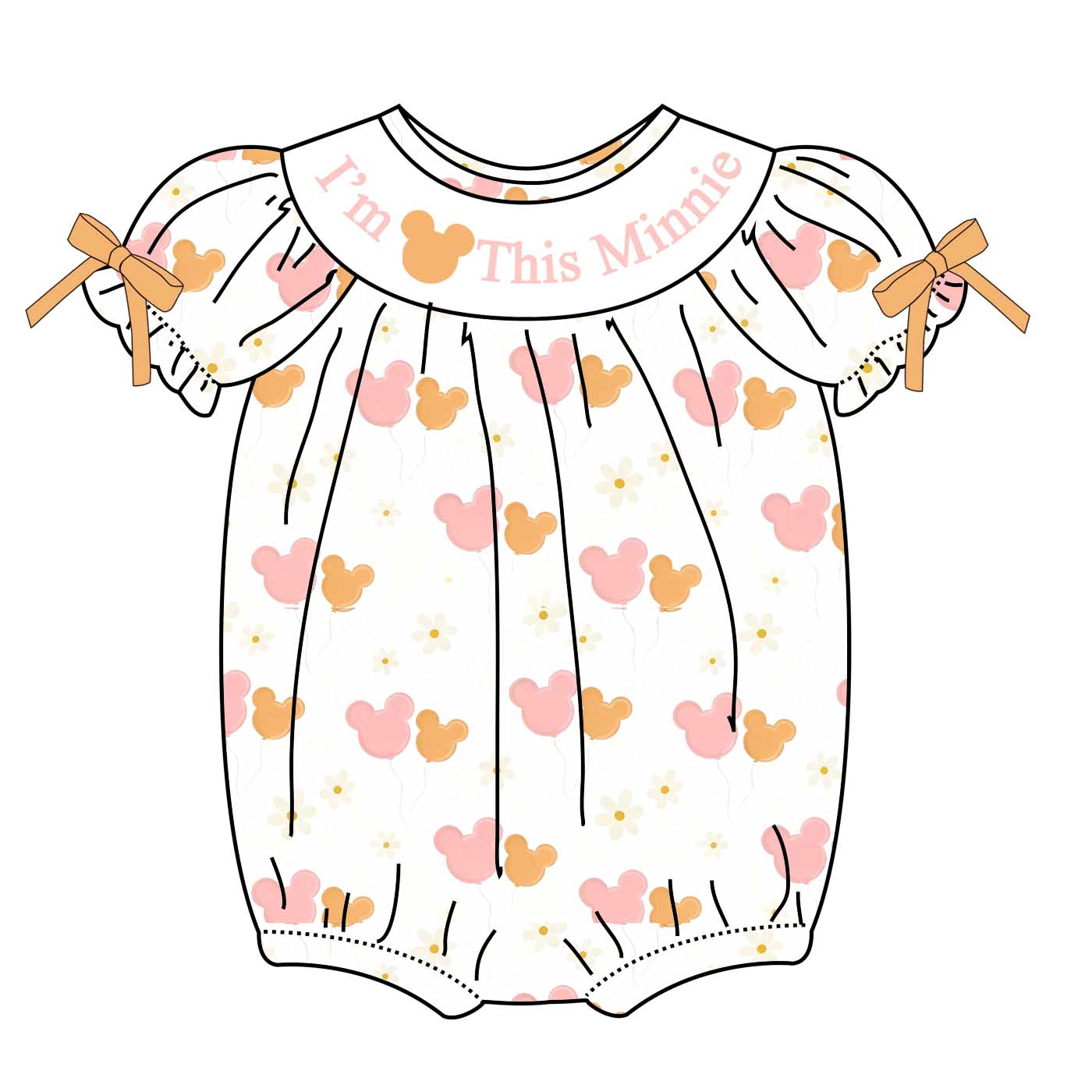 （Pre Order）Sisters Spring&Summer Birthday Embroidery Smocked Dress&Romper