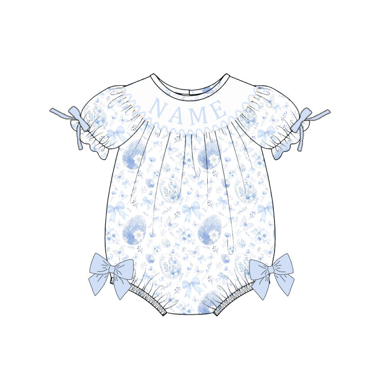 （Pre Order）Sisters Easter Floral Embroidery Smocked Dress&Romper