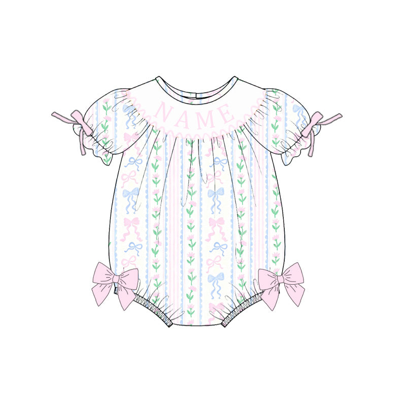 （Pre Order）Sisters Easter Embroidery Smocked Dress&Romper