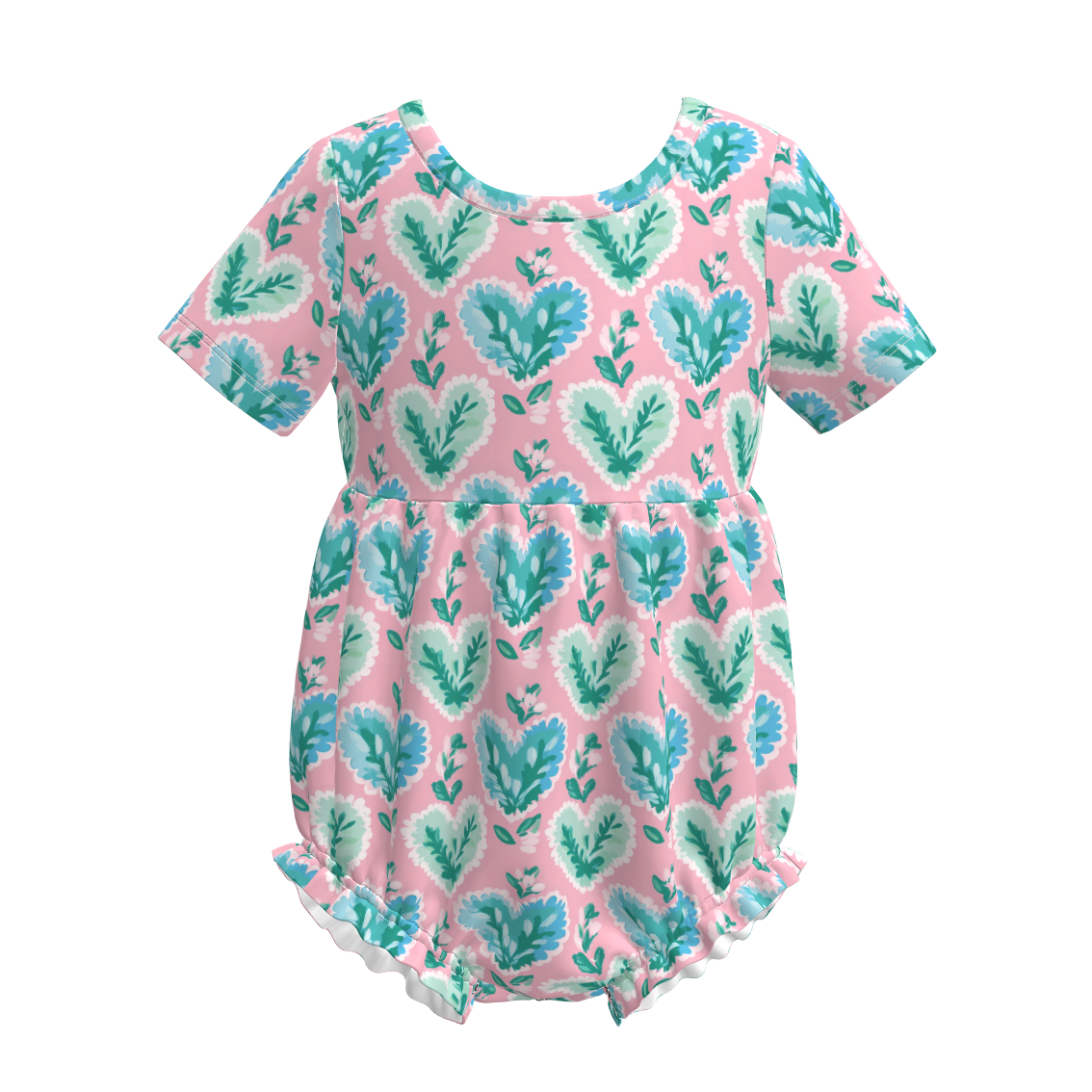 （Pre Order）Toddler Girls Spring&Summer Floral Print Romper