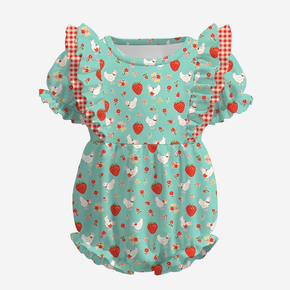 （Pre Order）Sisters Spring&Summer Strawberry Print Dress&Romper