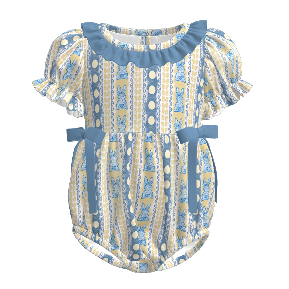 （Pre Order）Family Easter Egg,Bunny Print Dress,Set&Romper