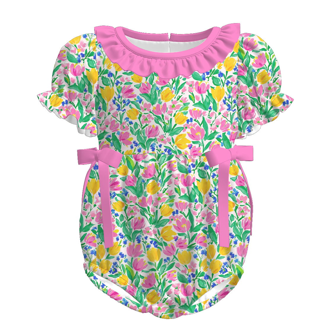 （Pre Order）Family Easter Floral Print Dress,Set&Romper