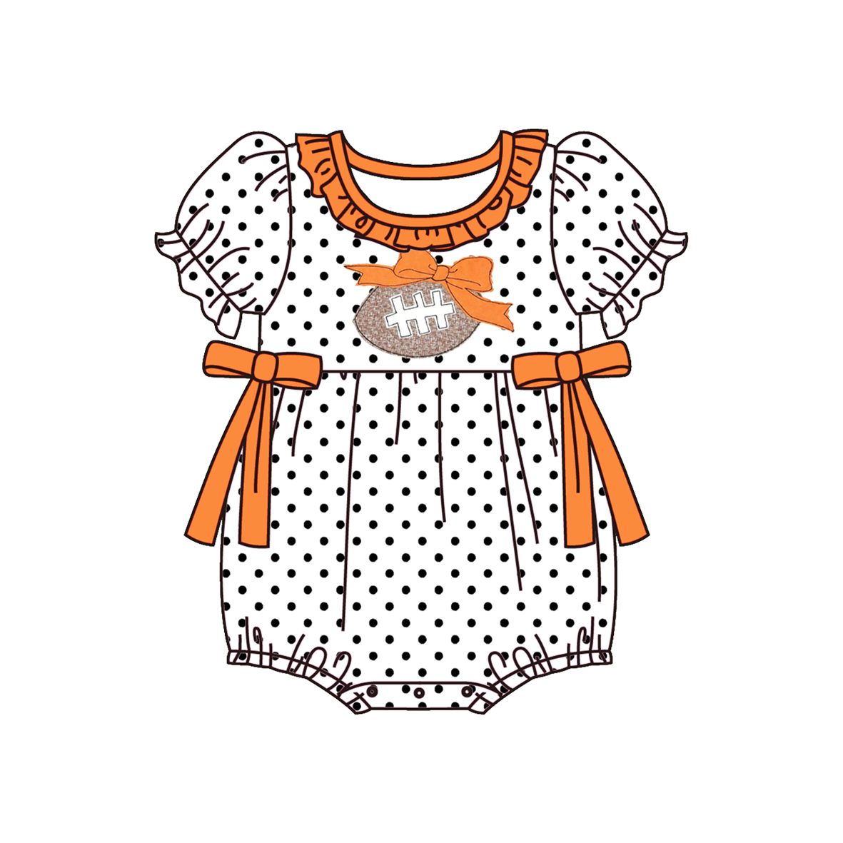 （Pre Order）Siblings Spring&Summer Football Applique Dress,Set&Romper