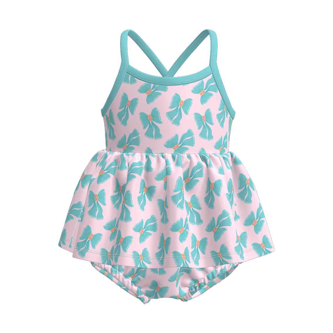 （Pre Order）Sisters Spring&Summer Bow Print Dress,Set&Romper