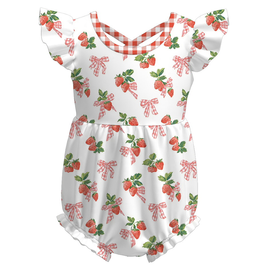 （Pre Order）Sisters Spring&Summer Floral,Strawberry Print Dress&Romper