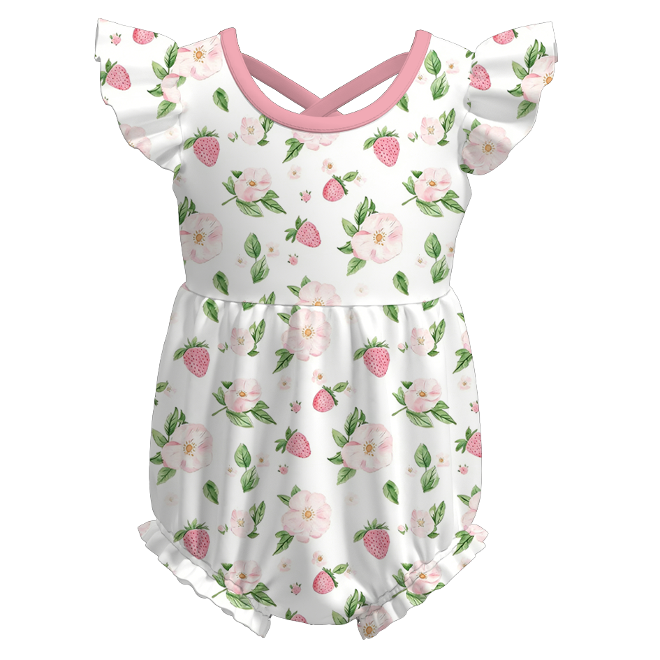 （Pre Order）Sisters Spring&Summer Floral,Strawberry Print Dress&Romper