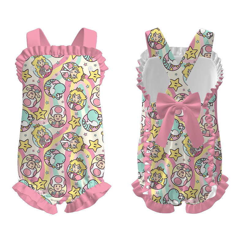 （Pre Order）Sisters Spring&Summer Cartoon Print Dress,Set&Romper