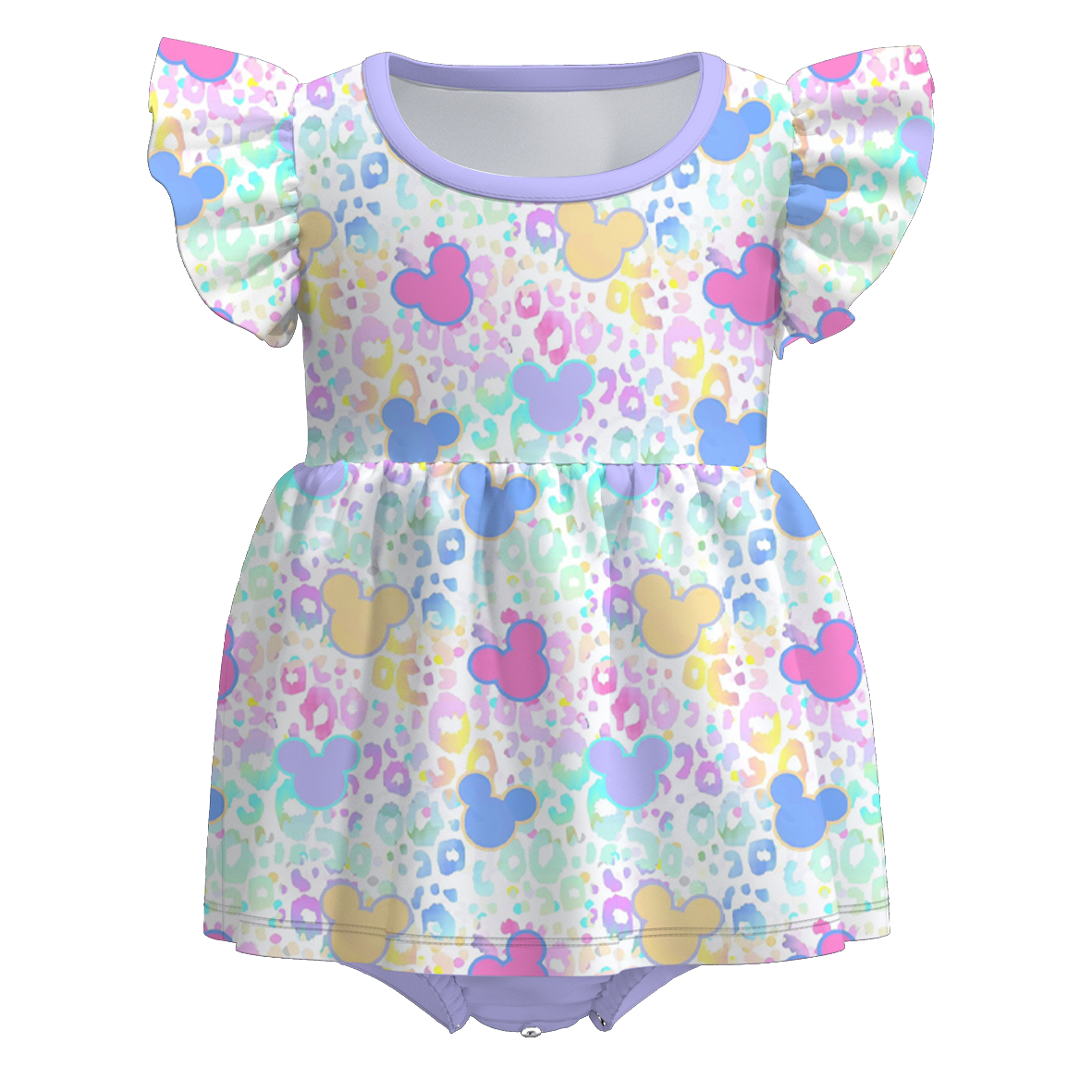 （Pre Order）Family Spring&Summer Cartoon Print Dress,Set,Jumpsuit,Romper&Top