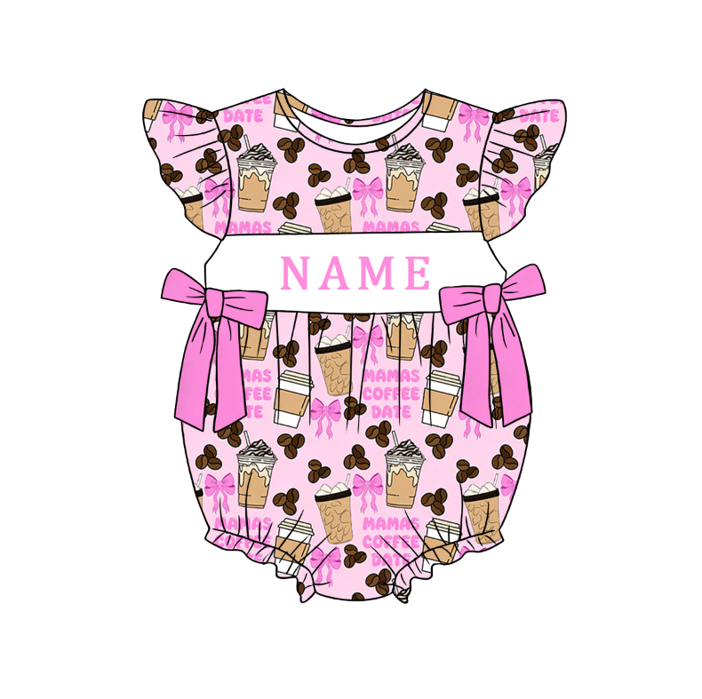 （Pre Order）Sisters Spring&Summer Cartoon Embroidery Smocked Dress,Set&Romper-Customized name