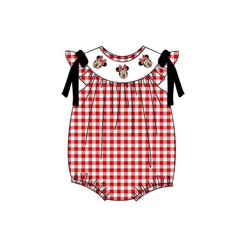 （Pre Order）Siblings Spring&Summer Cartoon Embroidery Smocked Dress,Set&Romper