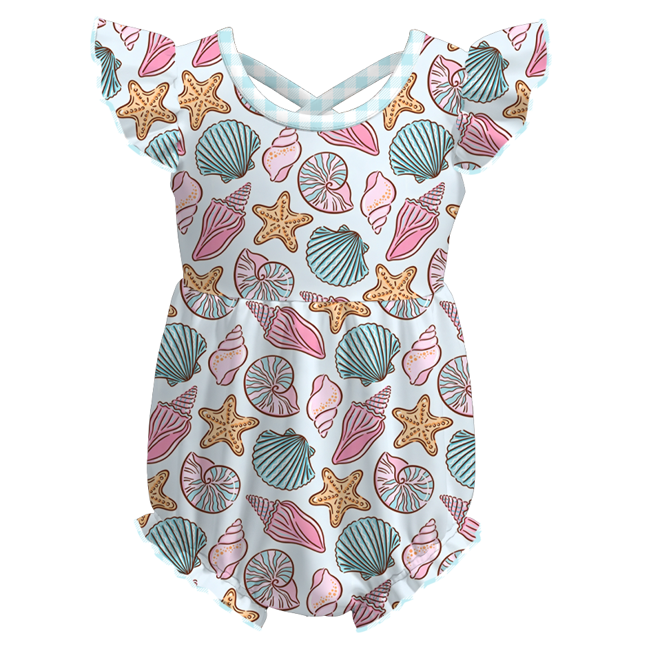（Pre Order+Prepack Zone）Toddler Girls Summer Print Romper