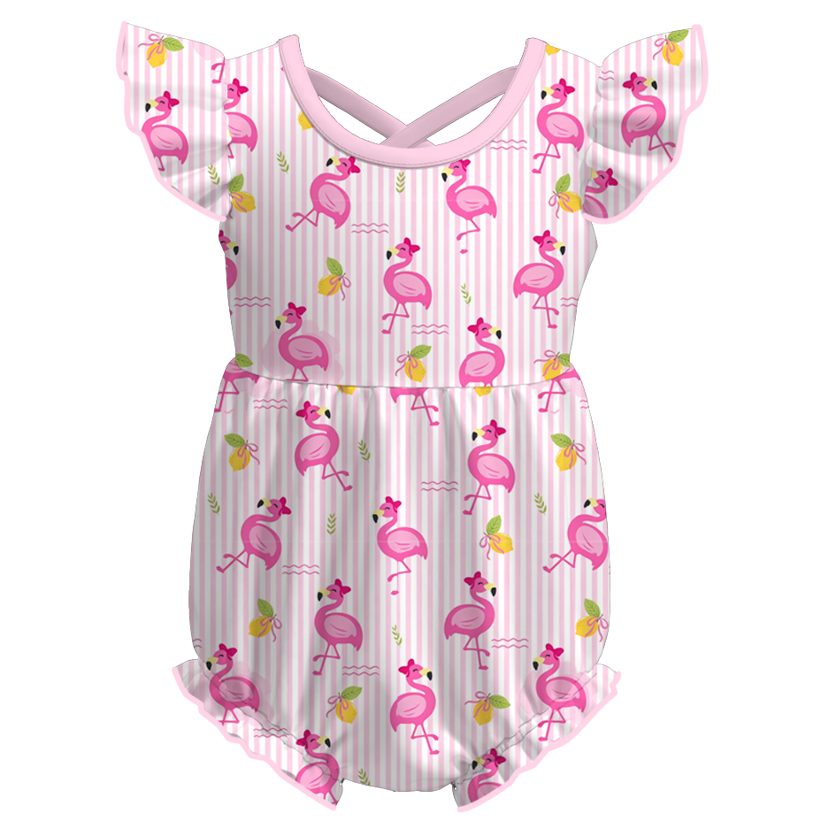 （Pre Order+Prepack Zone）Toddler Girls Summer Print Romper