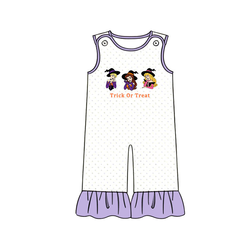 （Pre Order）Sisters Halloween Princess Applique Smocked Dress,Set&Romper