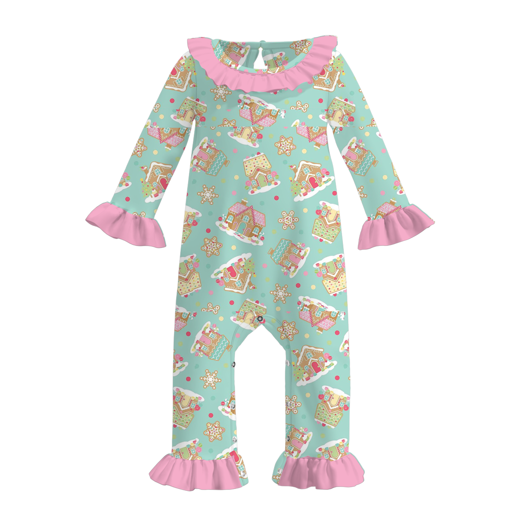 （Pre Order）Toddler Girls Christmas Print Romper
