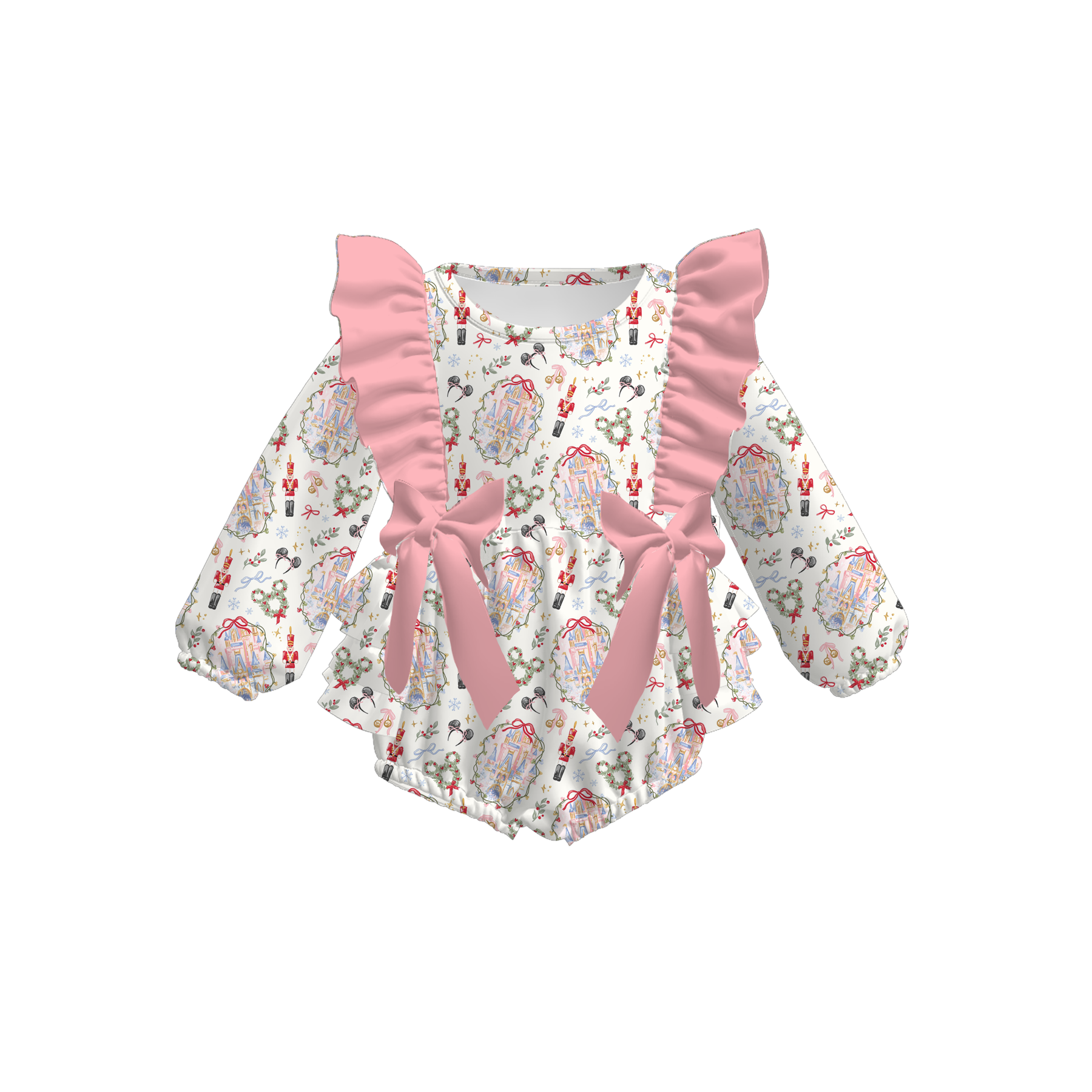 （Pre Order）Family Christmas Print Dress,Set,Top&Romper