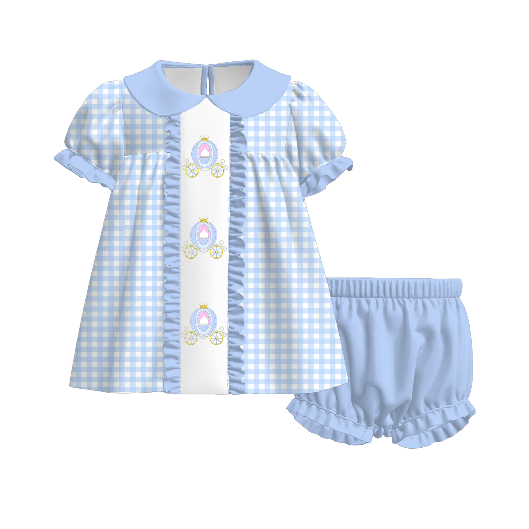 （Pre Order）Sisters Princess Embroidery Dress&Romper