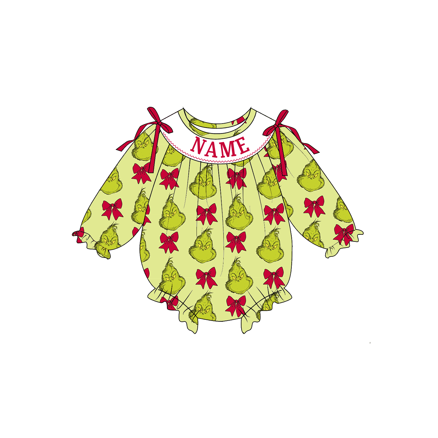 （Weekly Pre-Order）Sisters Christmas Embroidery Smocked Dress,Set&Romper（Ends 9.6）