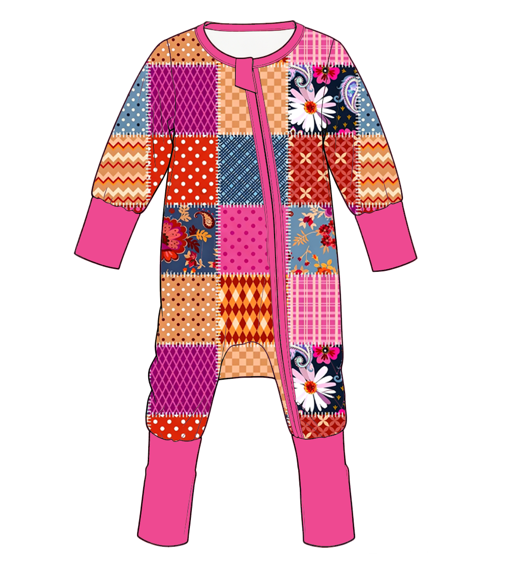（Pre Order）Toddler Girls Fall&Winter Print Romper