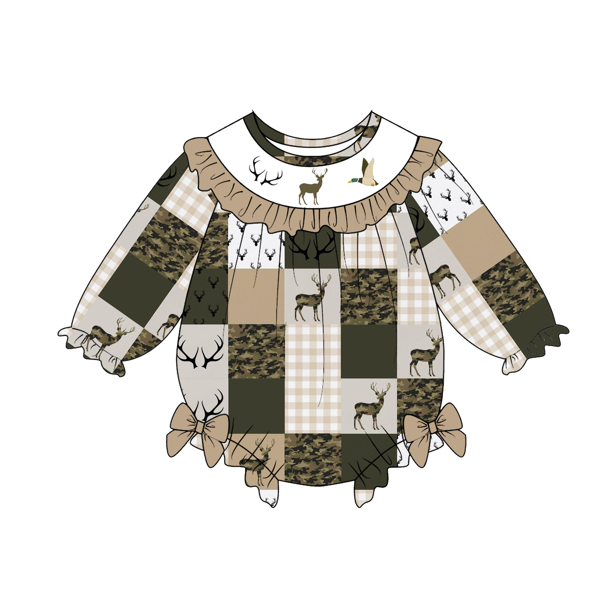 （Weekly Pre-Order）Siblings Hunting Embroidery Smocked Dress,Set&Romper（Ends 10.18）