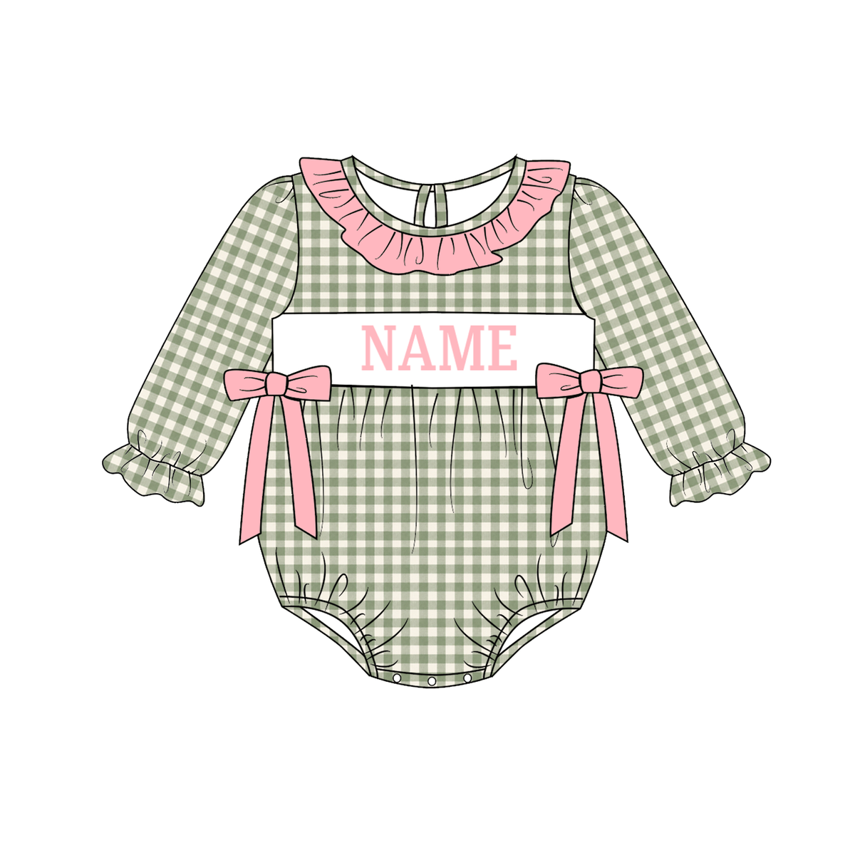 （Weekly Pre-Order）Siblings Spring&Summer Plaid Embroidery Smocked Dress,Set&Romper（Ends 11.1）