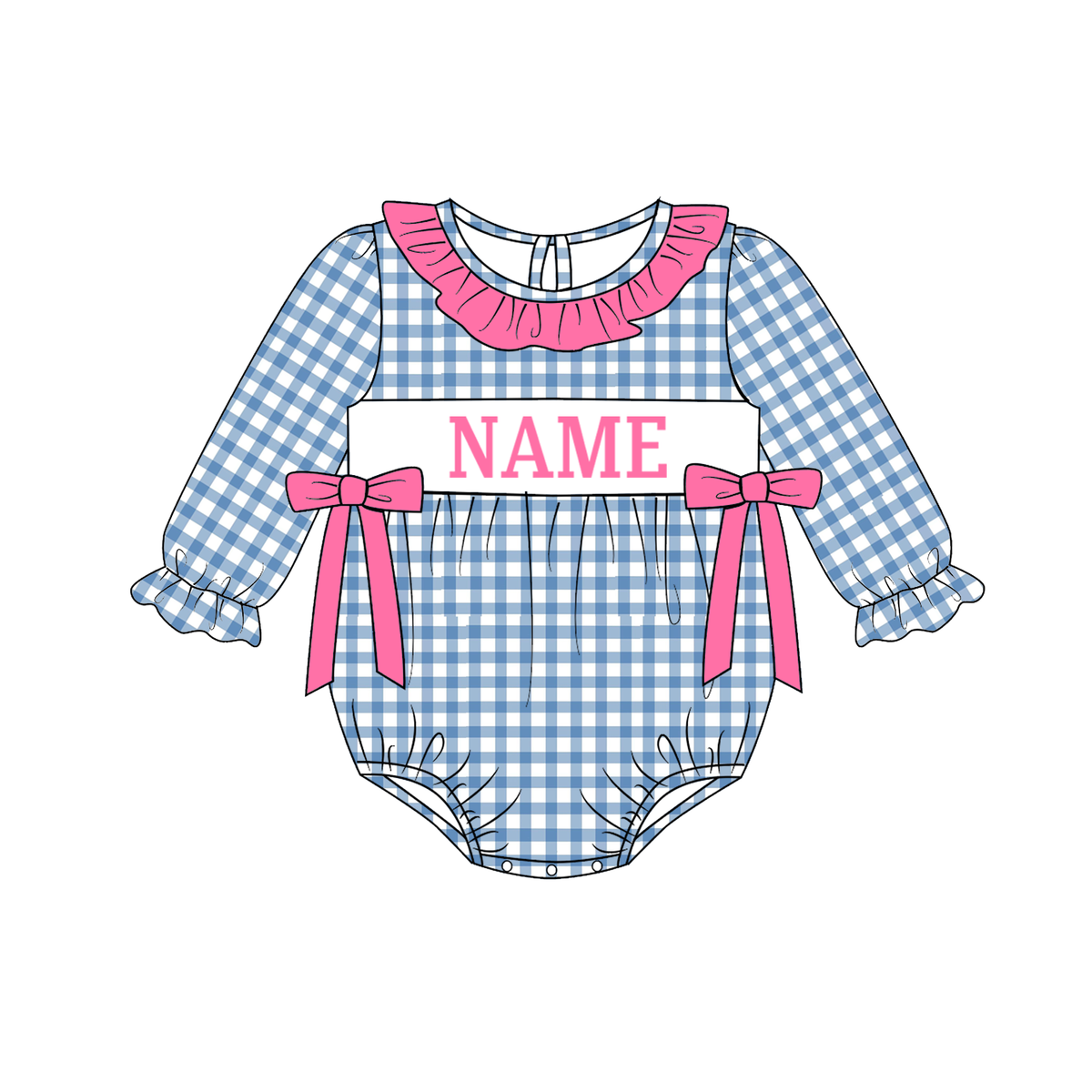 （Weekly Pre-Order）Siblings Spring&Summer Plaid Embroidery Smocked Dress,Set&Romper（Ends 11.1）