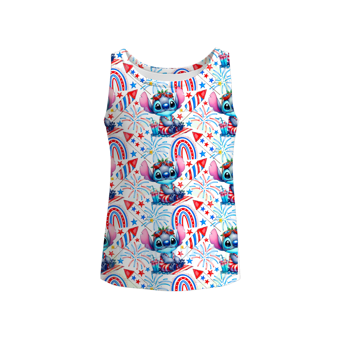 （Pre Order）Siblings Spring and Summer Cartoon Print Dress,Top and Set