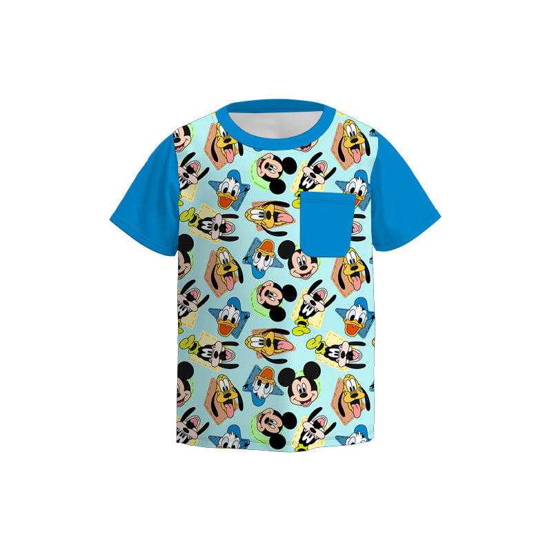 （Pre Order）Brothers Spring and Summer Cartoon Print Top＆Romper