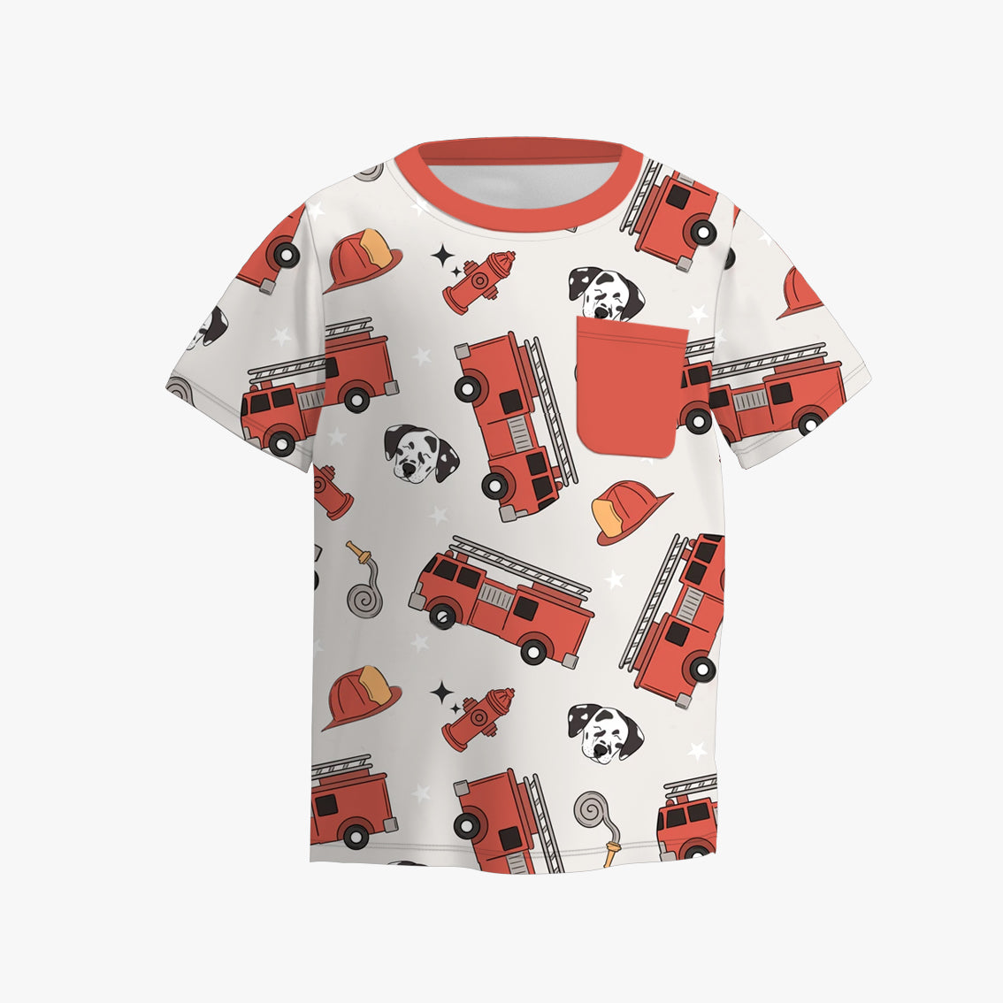 （Pre Order）Boys Spring and Summer Animal＆Truck Print Top