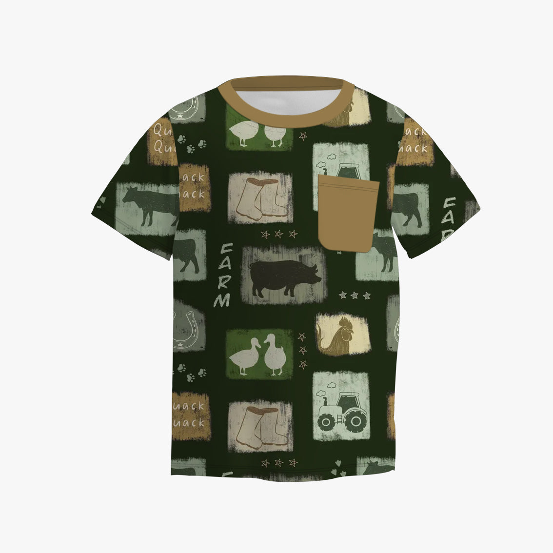 （Pre Order）Boys Spring and Summer Animal＆Truck Print Top