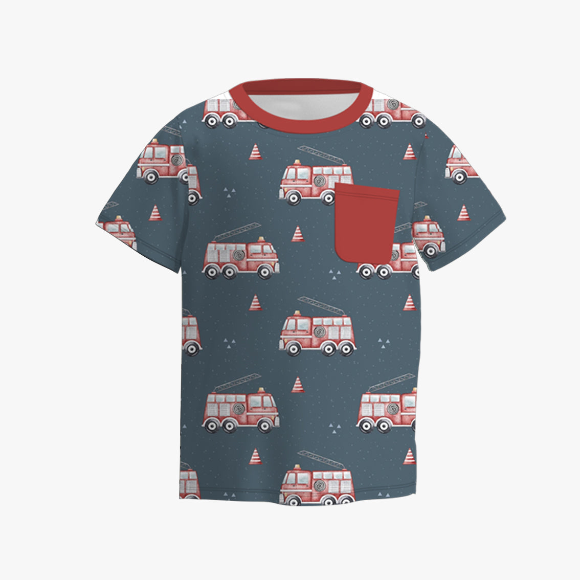 （Pre Order）Boys Spring and Summer Animal＆Truck Print Top